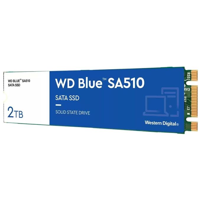 Western Digital WDS200T3B0B Blue SA510 SSD M.2 2 TB SATA III 560 MB-s 510 MB-s colore Nero