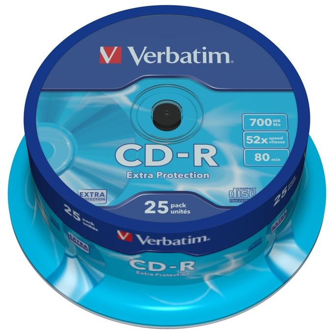 Verbatim Campana Cdr Datalife 52x 80 Cf.25