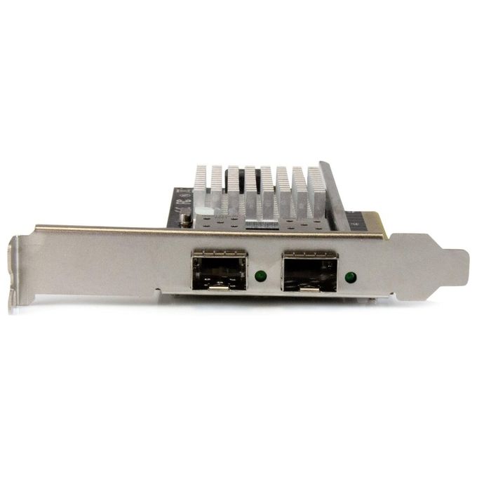 Startech Scheda di rete PCI Express in Fibra ottica da 10Gb con 2 porte SFP+ aperto con Chip Intel