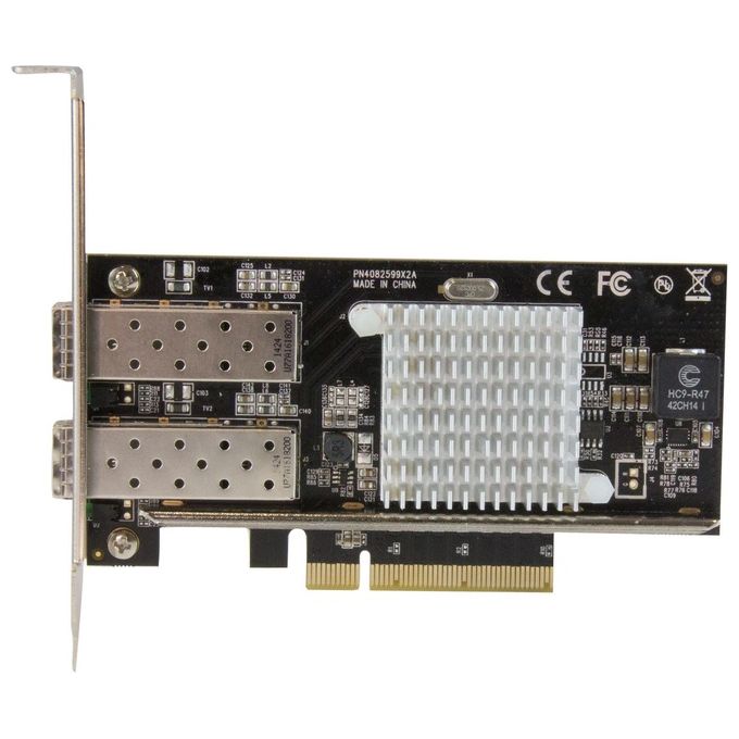 Startech Scheda di rete PCI Express in Fibra ottica da 10Gb con 2 porte SFP+ aperto con Chip Intel