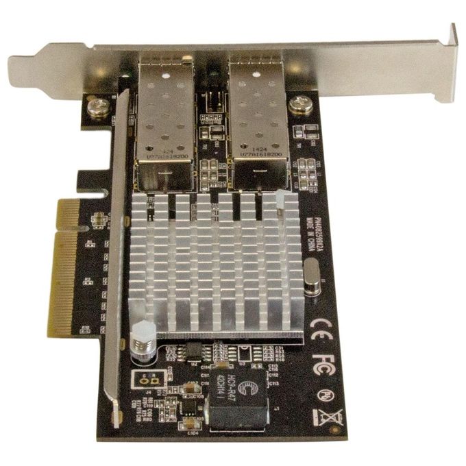 Startech Scheda di rete PCI Express in Fibra ottica da 10Gb con 2 porte SFP+ aperto con Chip Intel