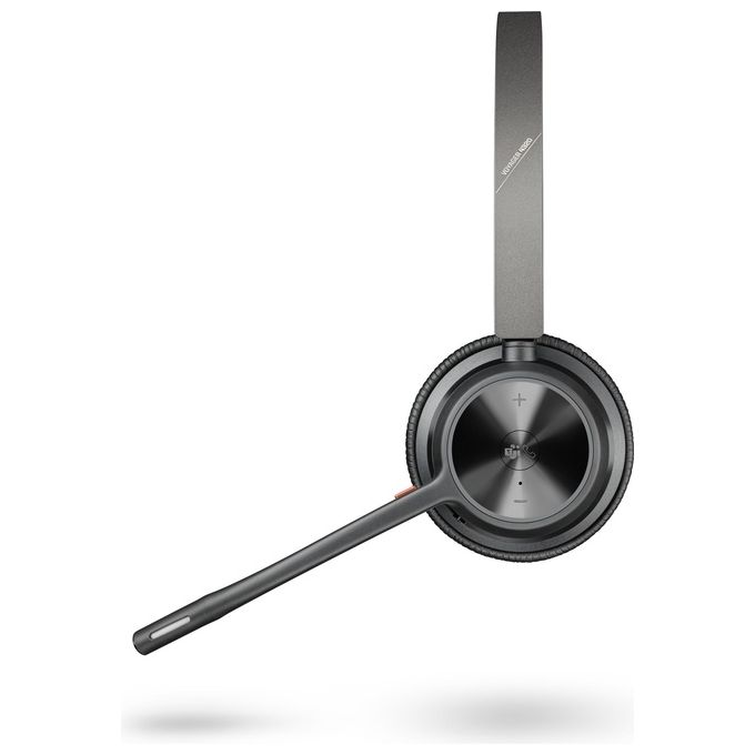 Poly 218475-02 Voyager 4320 UC Cuffie Wireless con Bluetooth 5.1 e Dongle BT700 USB-A Certificato Microsoft Teams colore Nero