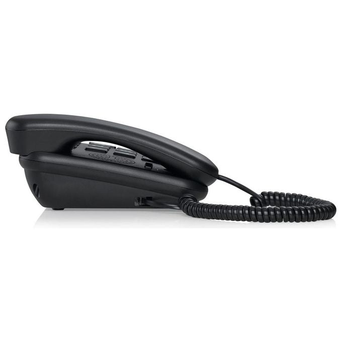 Brondi BRAVO 15 Telefono Fisso Analogico Nero con Vivavoce e ID Chiamate per Scrivania