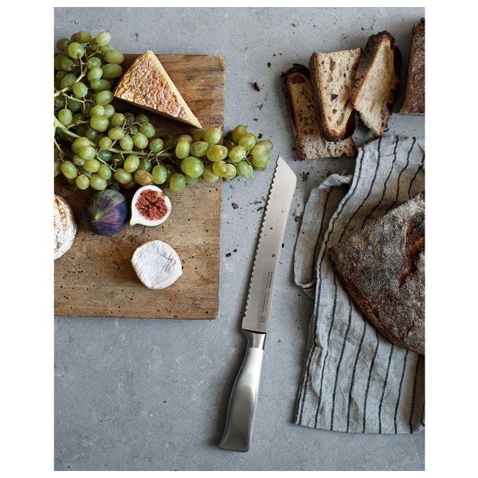 WMF 1889506032 Grand Gourmet Coltello da Pane con Doppia Dentatura 19 cm colore Argento