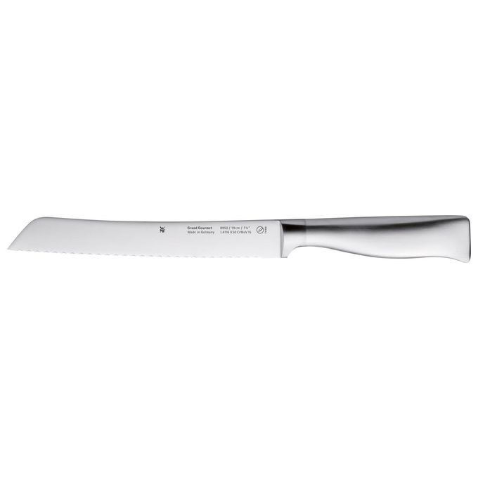 WMF 1889506032 Grand Gourmet Coltello da Pane con Doppia Dentatura 19 cm colore Argento