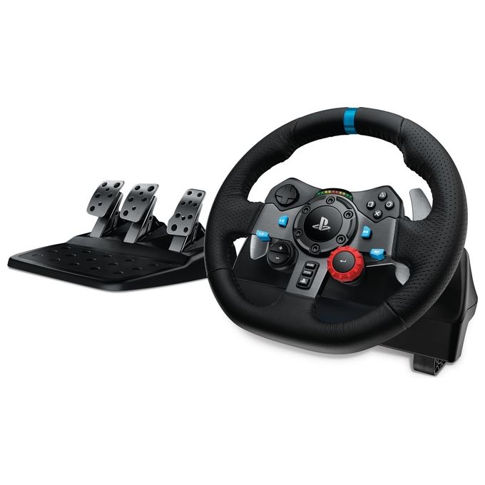 Logitech G29 Driving Force Sterzo e Pedali per Playstation 3-PlayStation 4 Nero