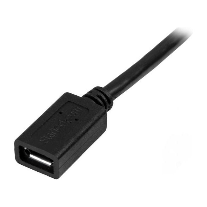 Startech.com Cavo prolunga Micro USB maschio a femmina - Cavo di estensione micro-USB di 50cm - Nero