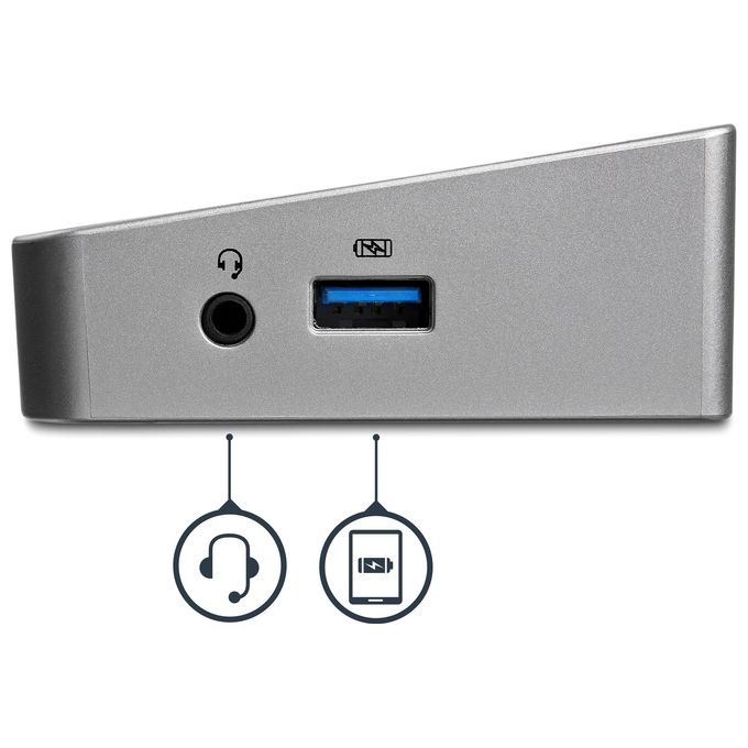 Startech Docking Station replicatore di porte Universale per 3 portatili - video triplo - USB 3.0