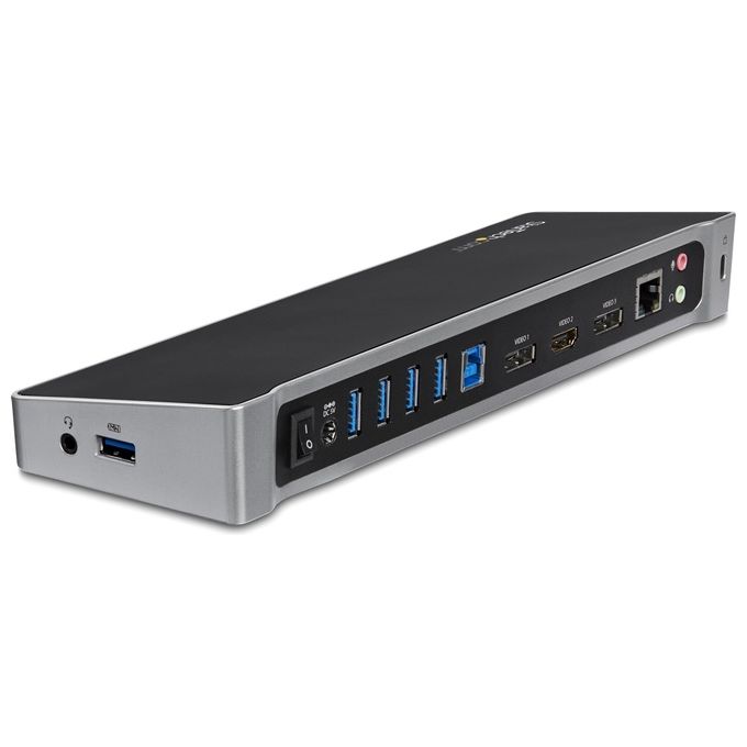 Startech Docking Station replicatore di porte Universale per 3 portatili - video triplo - USB 3.0