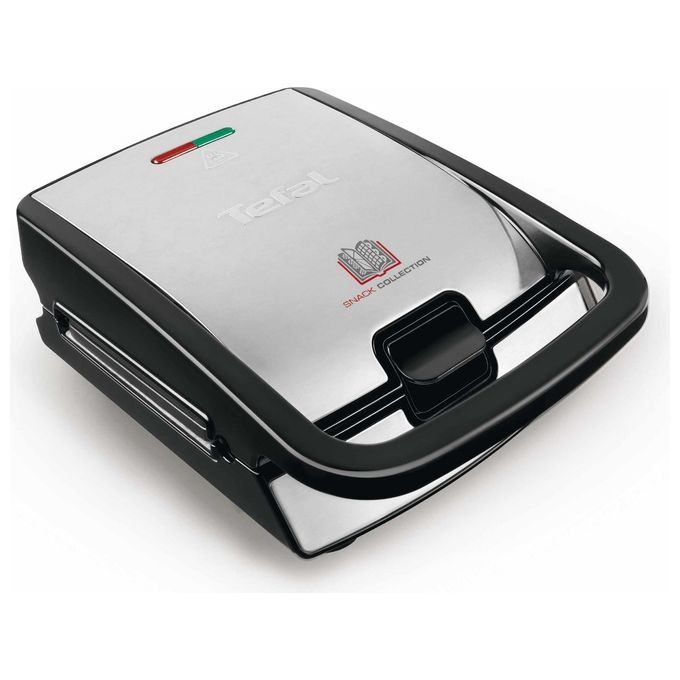 Tefal SW854D Snack Collection Tostiera Sandwich e Waffle 700W piastre antiaderenti rimovibili colore Nero