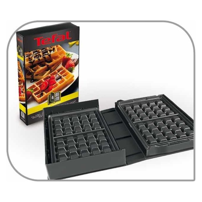 Tefal SW854D Snack Collection Tostiera Sandwich e Waffle 700W piastre antiaderenti rimovibili colore Nero