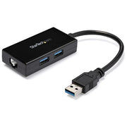 StarTech Adattatore Usb 3.0 a Ethernet Gigabit con Hub Usb a 2 Porte Incorporato