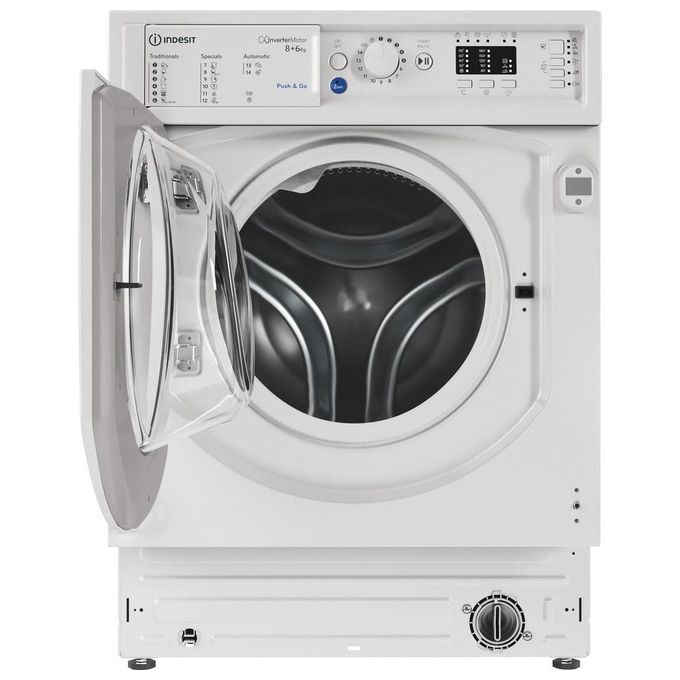 Indesit BIWDIL861485EU Lavasciuga da incasso 8-6 Kg 1400 rpm Classe D Inverter Pannellabile (81,5x59,5x54,5 cm) colore Bianco