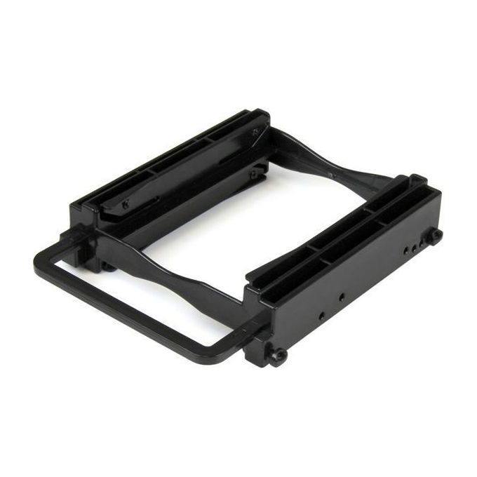 StarTech Staffa di Montaggio Tool-Less per Doppio Disco Rigido Ssd-Hdd da 2,5'' per Alloggiamento da 3,5