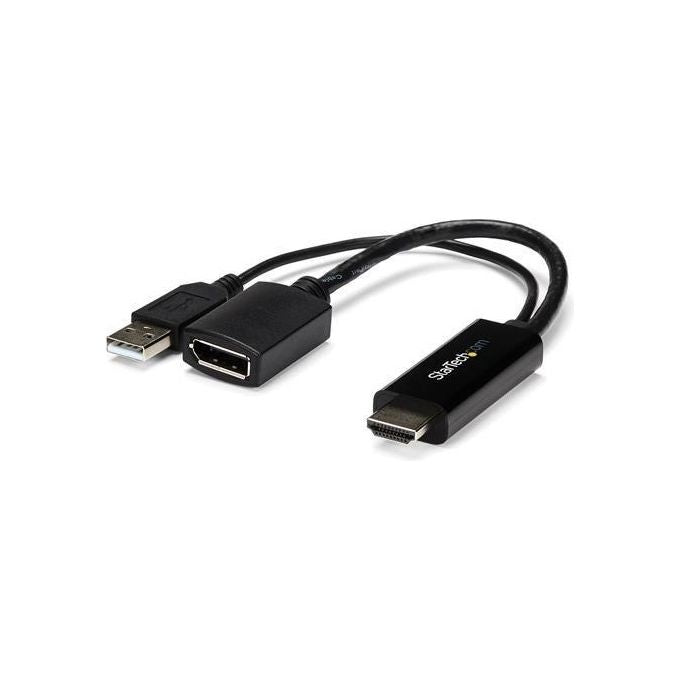 Startech adattatore - convertitore hdmi a dp alimentato via usb - ultra hd 4k