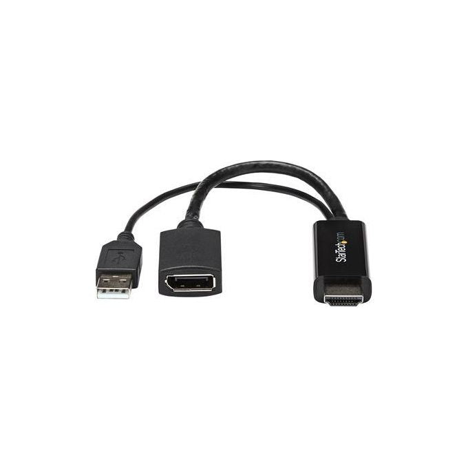 Startech adattatore - convertitore hdmi a dp alimentato via usb - ultra hd 4k