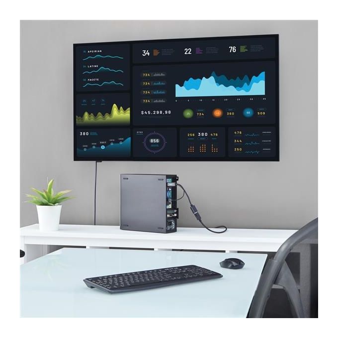Startech adattatore - convertitore hdmi a dp alimentato via usb - ultra hd 4k