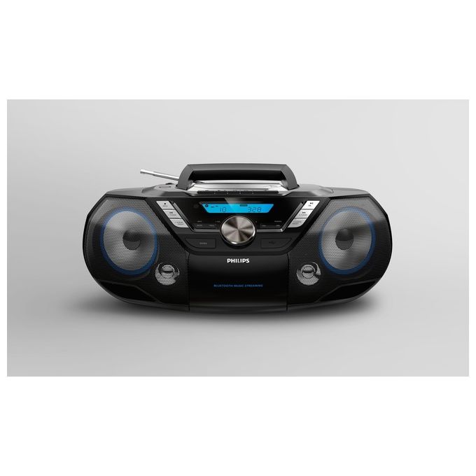 Philips AZB798T-12 Impianto Stereo Portatile Digitale 12W Nero