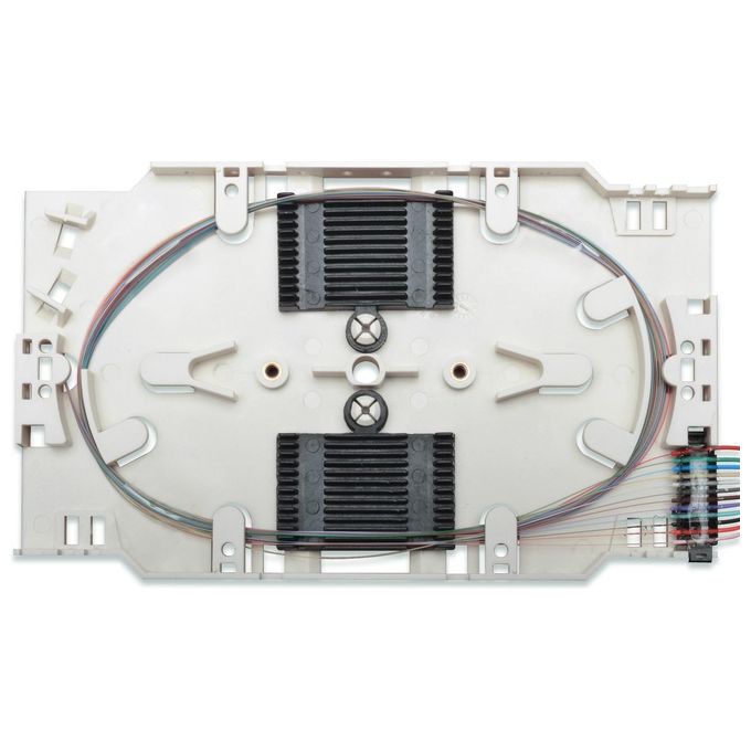 Digitus A-96933-02-APC Cassetta di giunzione per fibra ottica 12 porte LC APC Singlemode OS2 9-125 µm colore Beige