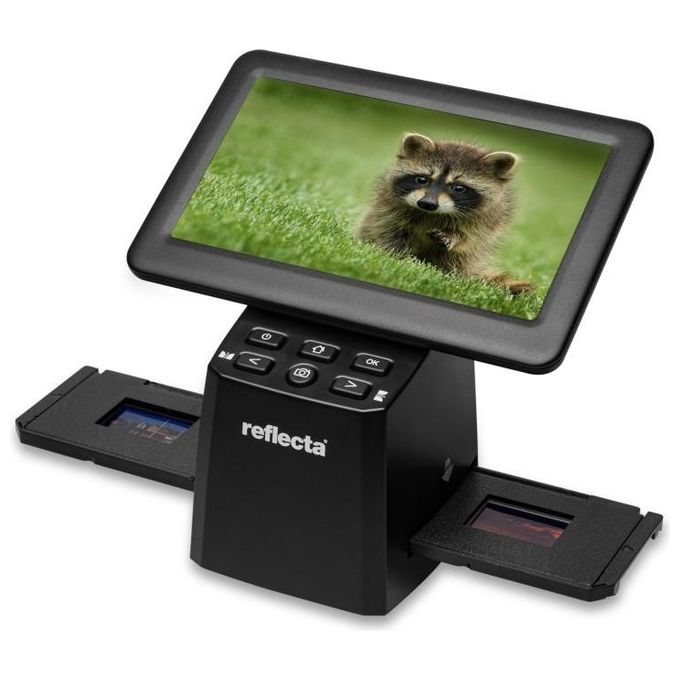 Reflecta 64540 x44-Scan Scanner per Diapositive e Pellicole Sensore CMOS 16 MP Display 7'' (17,8 cm) USB-C SD fino a 128 GB colore Nero