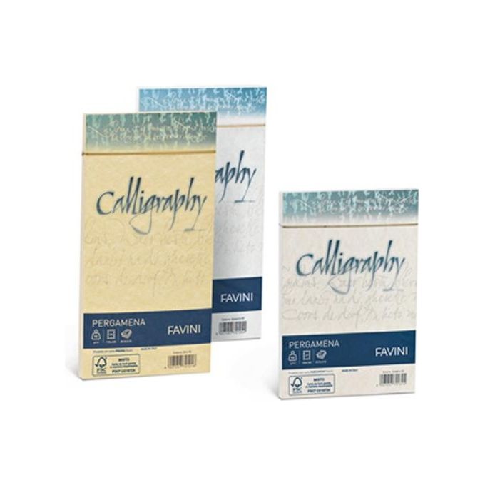 Cartotecnica Favini A69N204 Confezione 50 Fogli Pergamena 90gr Nocciola