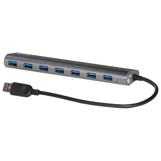 I-Tec Metal U3HUB778 Hub di Interfaccia Usb 3.0 Type-A 5000Mbit-s Argento