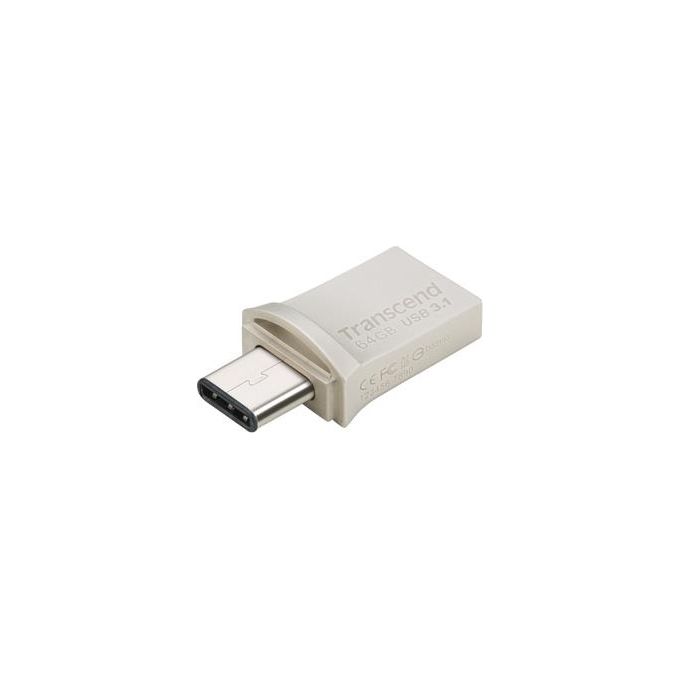 Transcend 64Gb Jetflash 890 Silver Plating