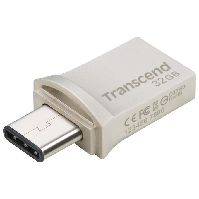 Transcend 32Gb Jetflash 890 Silver Plating