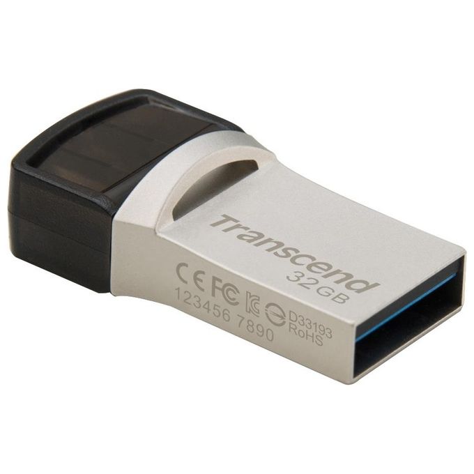 Transcend 32Gb Jetflash 890 Silver Plating