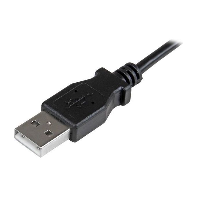 Startech.com Cavo di ricarica e sincronizzazione micro USB da 1 m - USB-A a Micro B ad angolo destro - M-M - 0,25mm²
