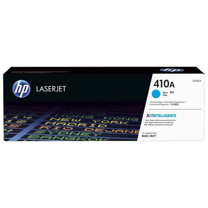 HP 410A Cyan originale LaserJet cartuccia toner ( CF411A ) per Color LaserJet Pro M452dn, M452dw, M452nw, MFP M477fdn, MFP M477fdw, MFP M477fnw