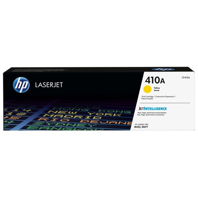 HP 410A Giallo originale LaserJet cartuccia toner ( CF412A ) per Color LaserJet Pro M452dn, M452dw, M452nw, MFP M477fdn, MFP M477fdw, MFP M477fnw