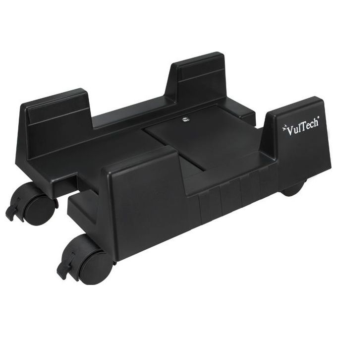 Vultech CP-02 Carrello Porta PC 4 Ruote Nero