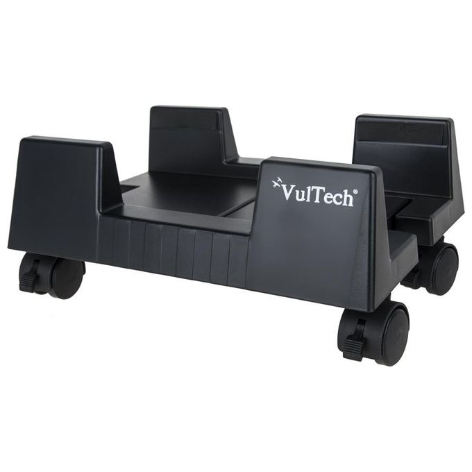 Vultech CP-02 Carrello Porta PC 4 Ruote Nero
