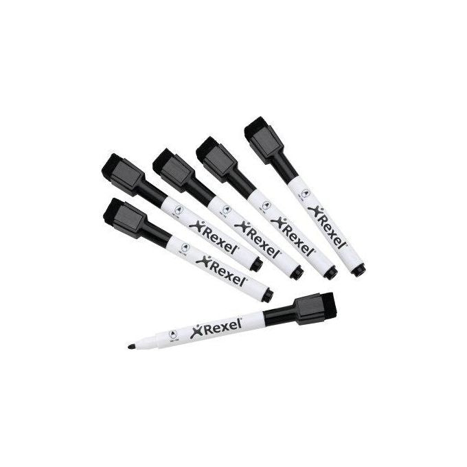Rexel cf6 Pennarelli Magnetici Canc. neri