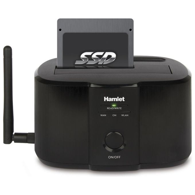 Hamlet-Wi-Fi Single Bay Docking Station for 2.5-3.5 SATA HDD