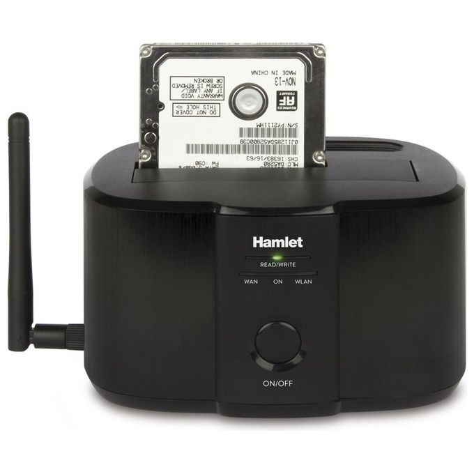 Hamlet-Wi-Fi Single Bay Docking Station for 2.5-3.5 SATA HDD