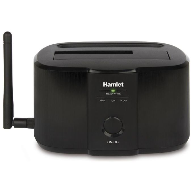 Hamlet-Wi-Fi Single Bay Docking Station for 2.5-3.5 SATA HDD