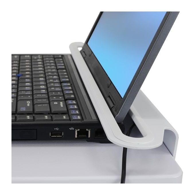 Ergotron SV10-1100-0 StyleView Laptop Cart Carrello Multimediale Altezza Regolabile 38.1 cm Capacita' 4.5 kg Capienza Schermo 17'' colore Bianco