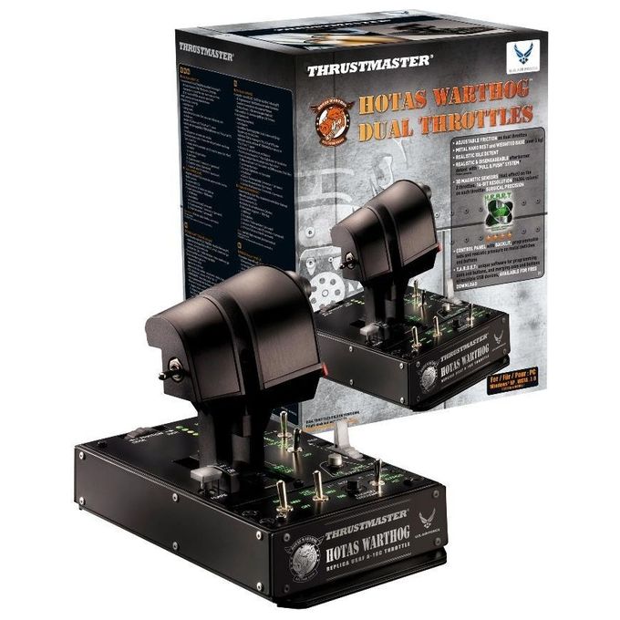 Thrustmaster Hotas Warthog Dual Throttle Simulazione di Volo Pc Usb Nero