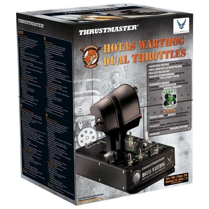 Thrustmaster Hotas Warthog Dual Throttle Simulazione di Volo Pc Usb Nero