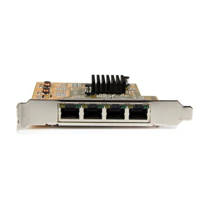 Startech ST1000SPEX43 Adattatore Scheda di Rete Ethernet Gigabit PCI Express NIC a 4 Porte