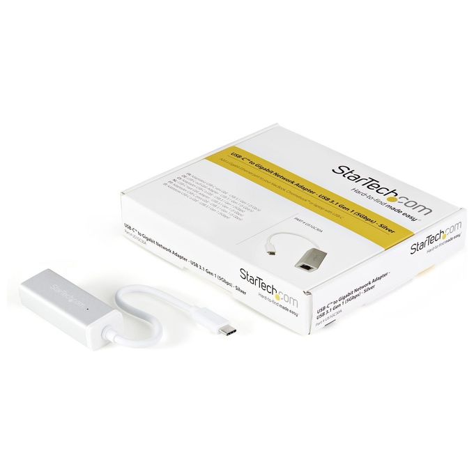 Startech Networking Usb-c to gbe Adattatore Silver Native Driver Support