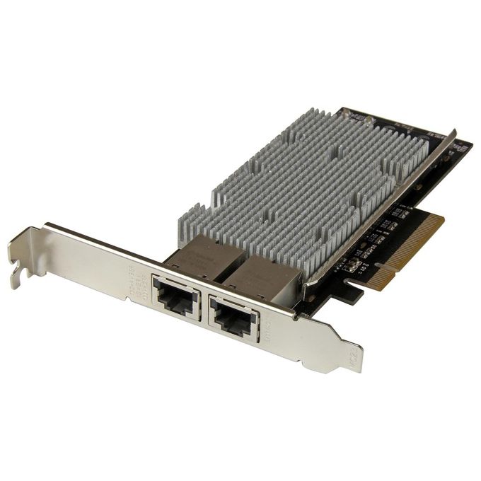StarTech.com ST20000SPEXI Adattatore di Rete PCI Express a 2 Porte 10 Gbps con Chipset Intel X540 colore Nero