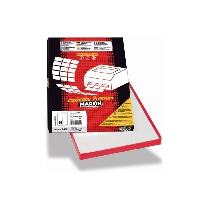 Markin Cf200 Etichette 210x148 Rosso