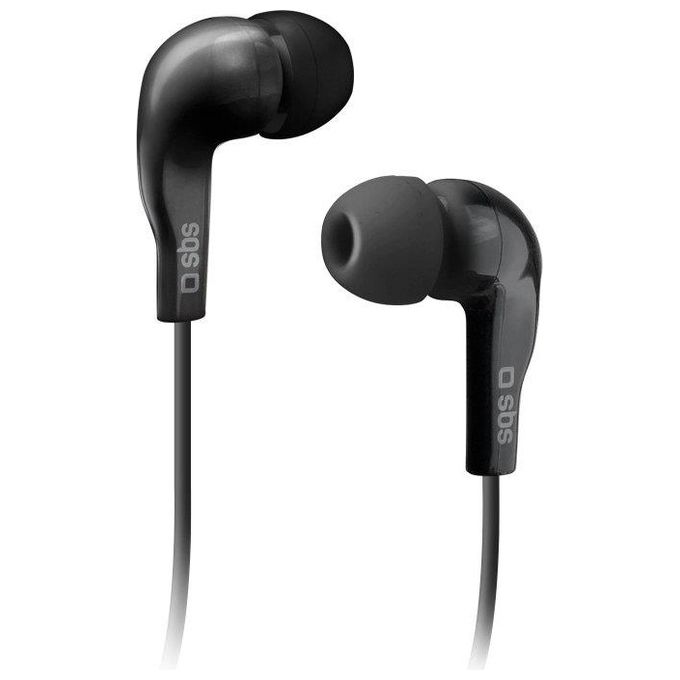 Sbs TEINEARKL Auricolare filo stereo Studio Mix 25, con tasto risposta fine-chiamata, Nero.