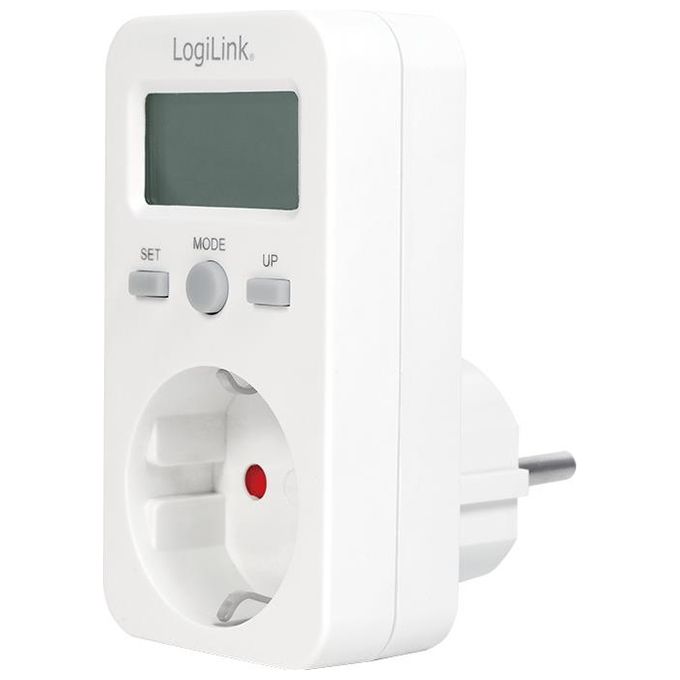 Logilight presa shuko 16a con misuratore di costi energetici