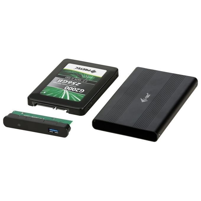 I-tec MYSAFEU312 Contenitore di Unita' di Archiviazione 2,5'' Enclosure HDD-SSD Nero