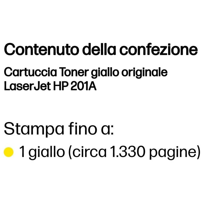 HP 201A Giallo originale LaserJet cartuccia toner ( CF402A ) per Color LaserJet M277dn, M277dw, Color LaserJet Pro M252dn, M252dw, M252n, M277dw, M277n