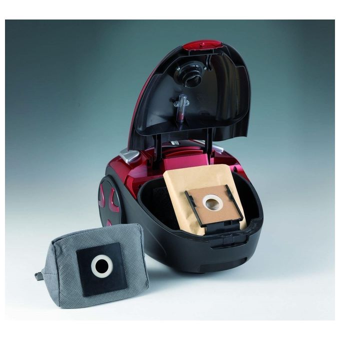 Ariete Aspirapolvere con Sacco 700w 2.5lt A Smart, Rosso
